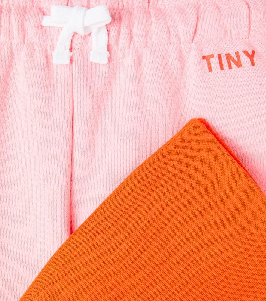 Tinycottons Colorblocked Cotton Jersey Sweatpants In Multi