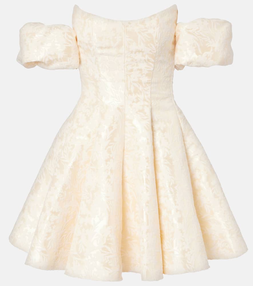 Markarian Selene Off-shoulder Minidress In Yellow