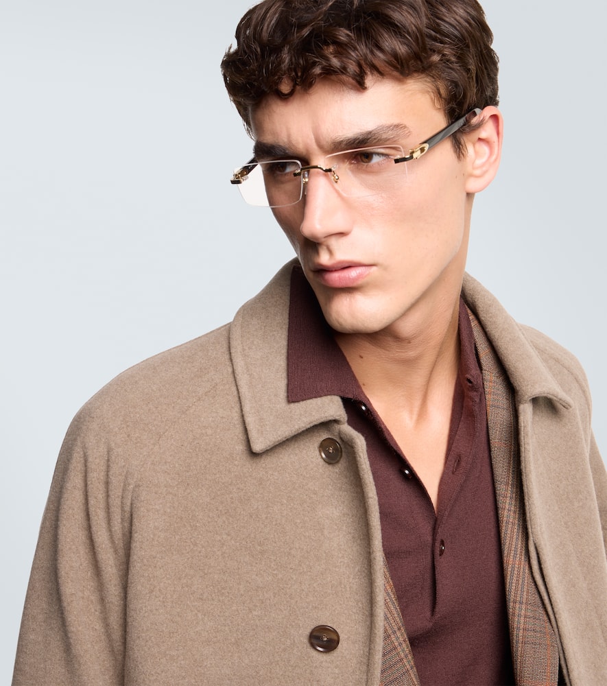 Cartier Signature C De  Rectangular Glasses In White