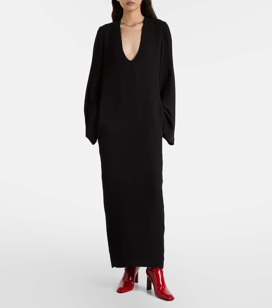 Totême Bar 85 Leather Ankle Boots In Red