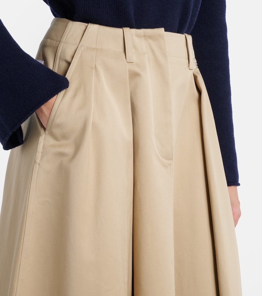 Moncler Pleated Midi A-line Skirt In Burgundy