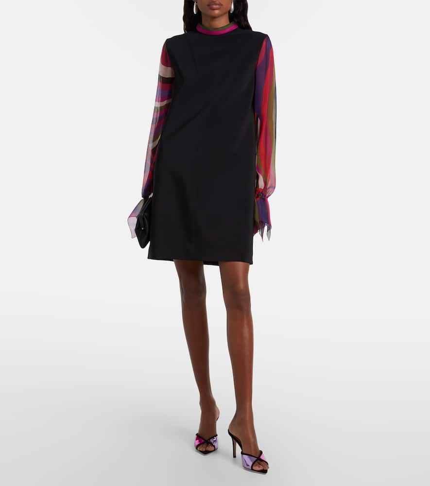 Gianvito Rossi 85 Suede-trimmed Metallic Leather Mules In Purple