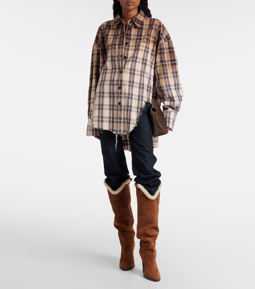 Lavinia 100 Suede Over-The-Knee Boots