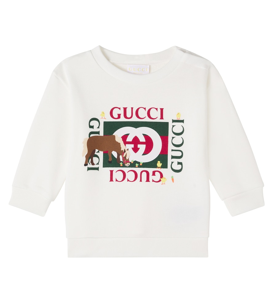 Gucci Kids White X Euan Roberts Baby Printed Cotton Jersey Sweatshirt M Size 36 - Mytheresa