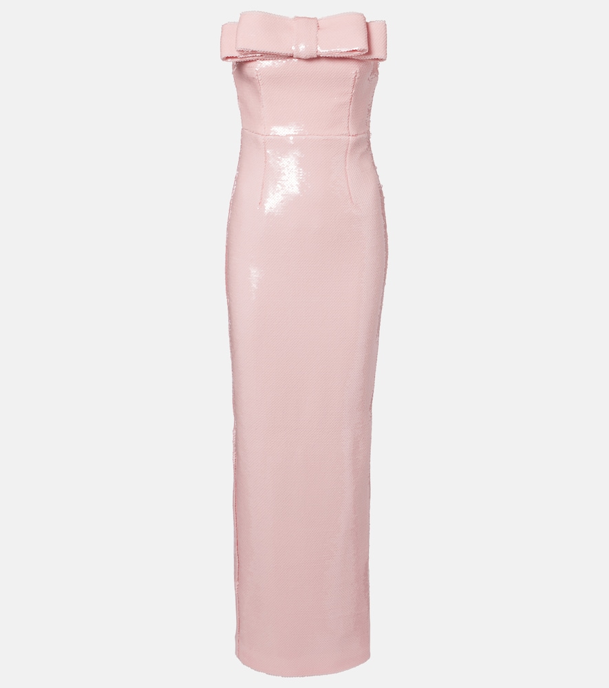 The New Arrivals Ilkyaz Ozel Sisu sequined strapless gown