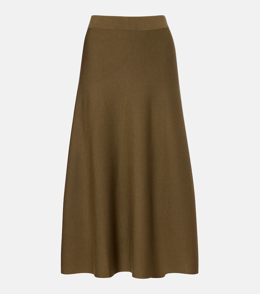 Jardin des Orangers Virgin wool midi skirt