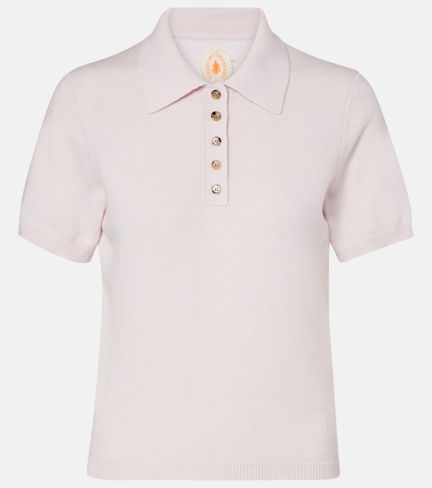Jardin des Orangers Cotton and cashmere polo shirt
