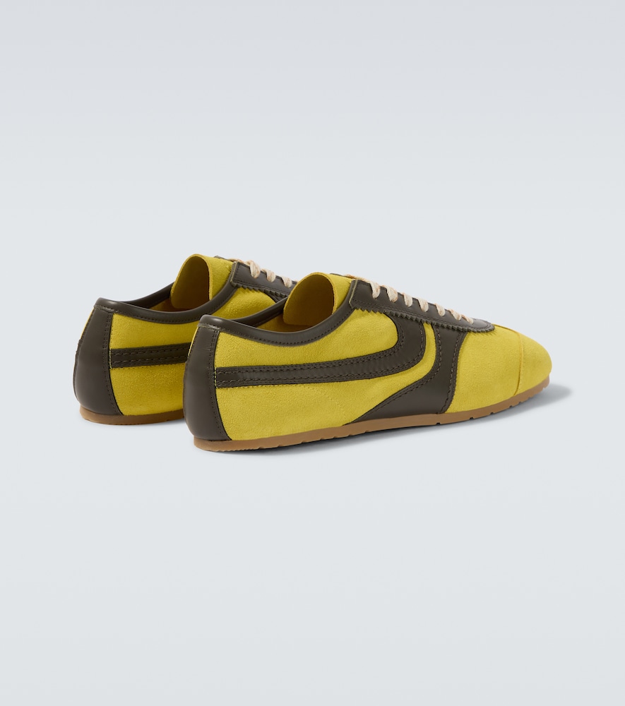  Dries Van Noten Dries Van Noten Leather-trimmed Suede Sneakers 