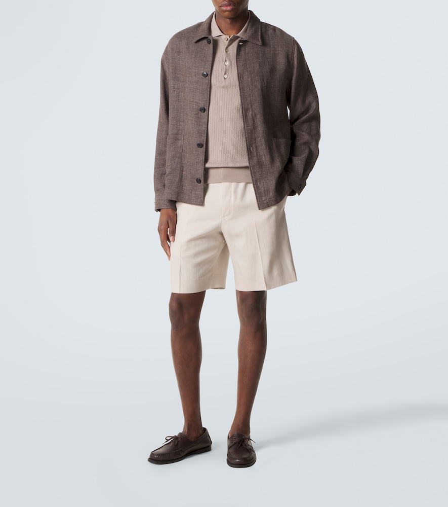  Zegna Zegna Linen Bermuda Shorts 