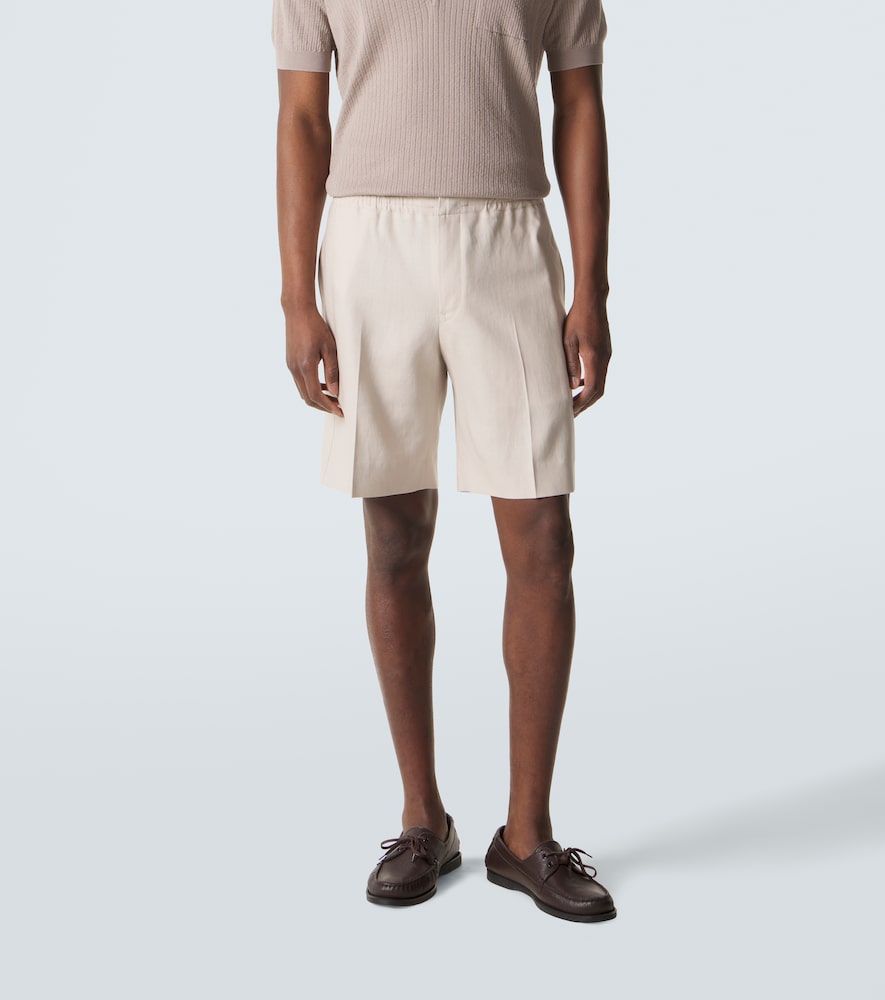  Zegna Zegna Linen Bermuda Shorts 