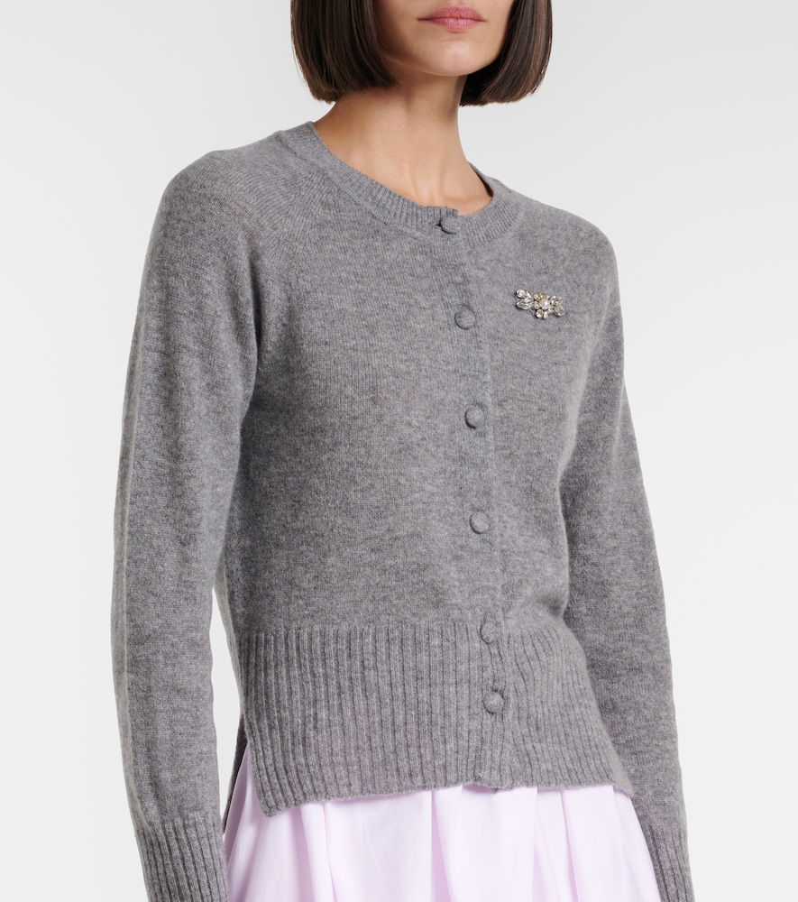  Simone Rocha Simone Rocha Verzierter Cardigan Aus Kaschmir 