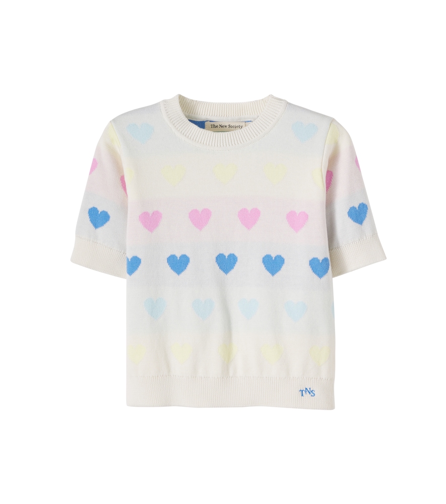 The New Society White Pinpilin Cotton Sweater Y Size 8 - Mytheresa