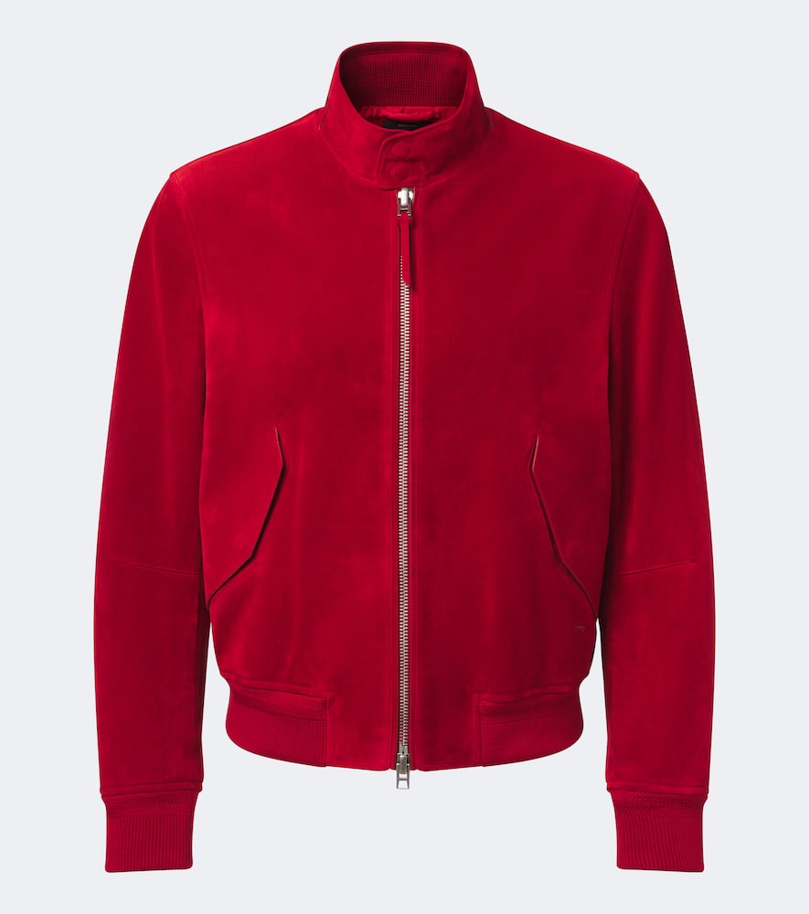 Giacca Harrington in suede