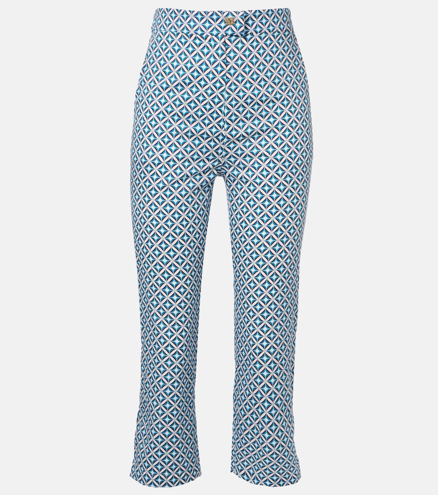 Max Mara Facella printed cotton wide-leg jeans