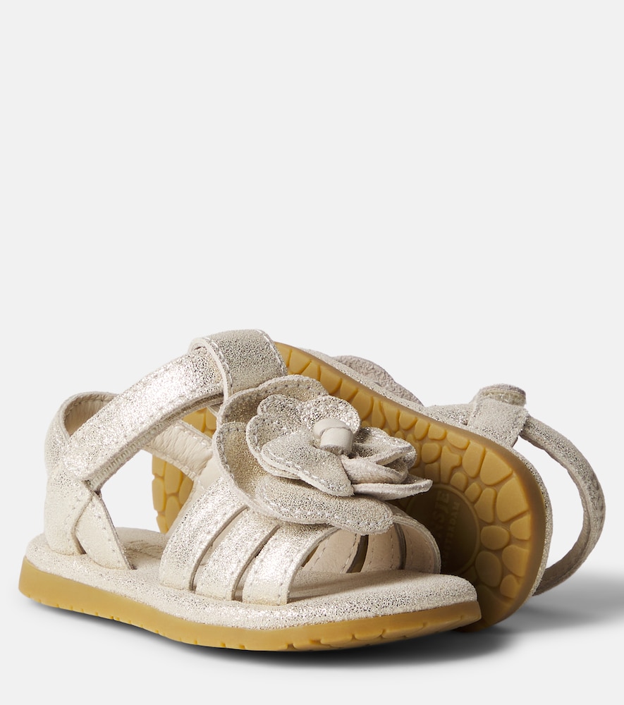  Donsje Donsje Sandalen Baby Jiles Aus Metallic-leder 