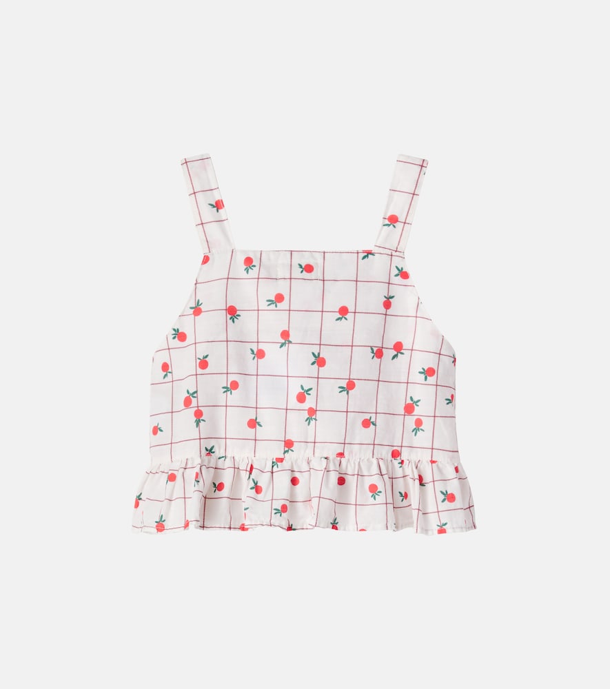  Cozmo Cozmo Salvia Printed Cotton Poplin Top 