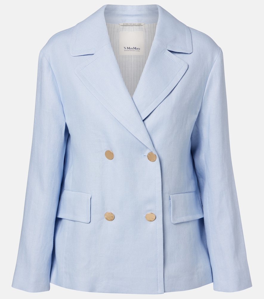 'S Max Mara Avenue double-breasted linen blazer