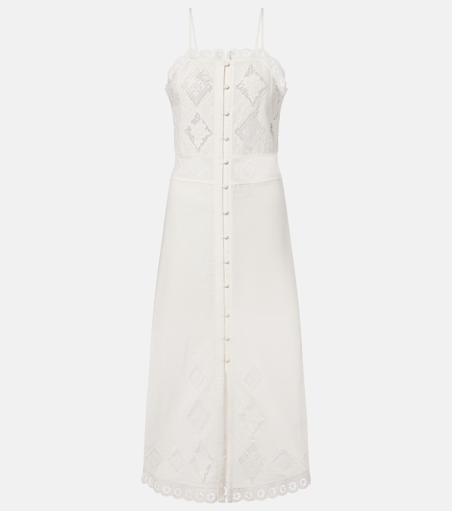 Isabel Marant Nelsane cotton and linen midi dress