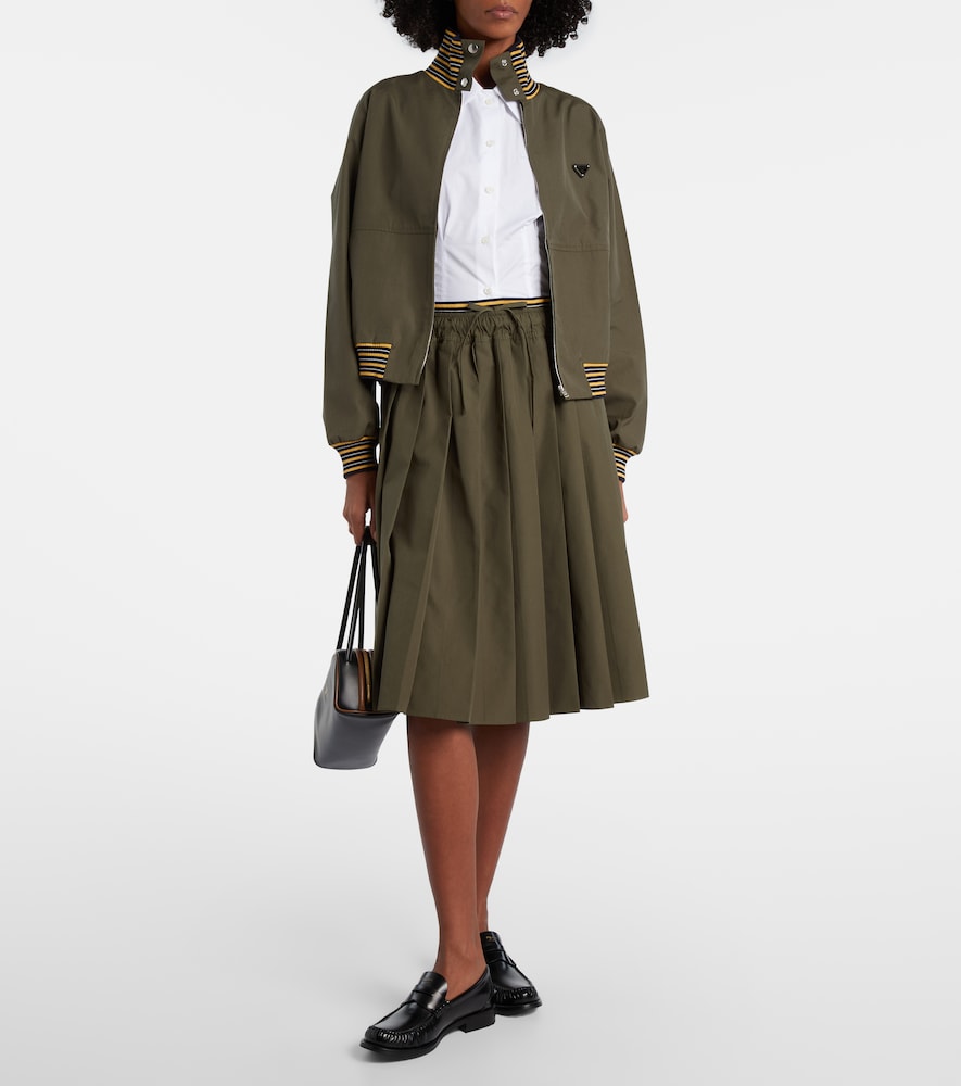  Prada Prada Midirock Aus Popeline 