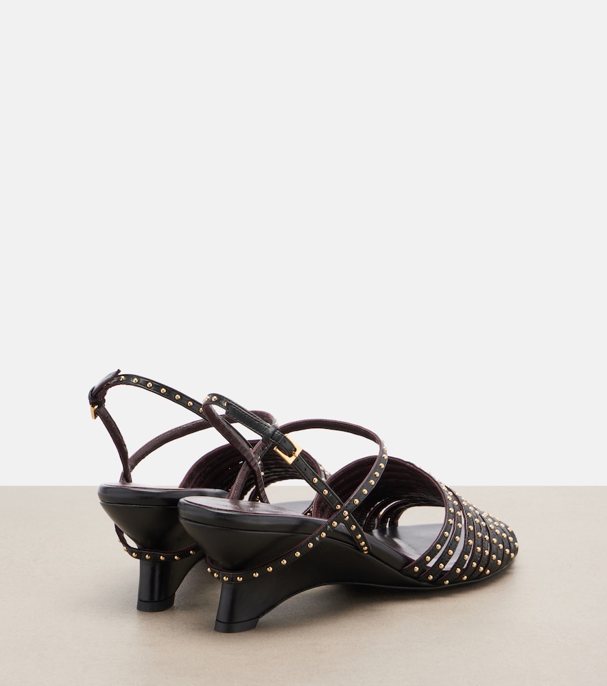  Khaite Khaite Wedge-sandalen Drew Aus Leder 
