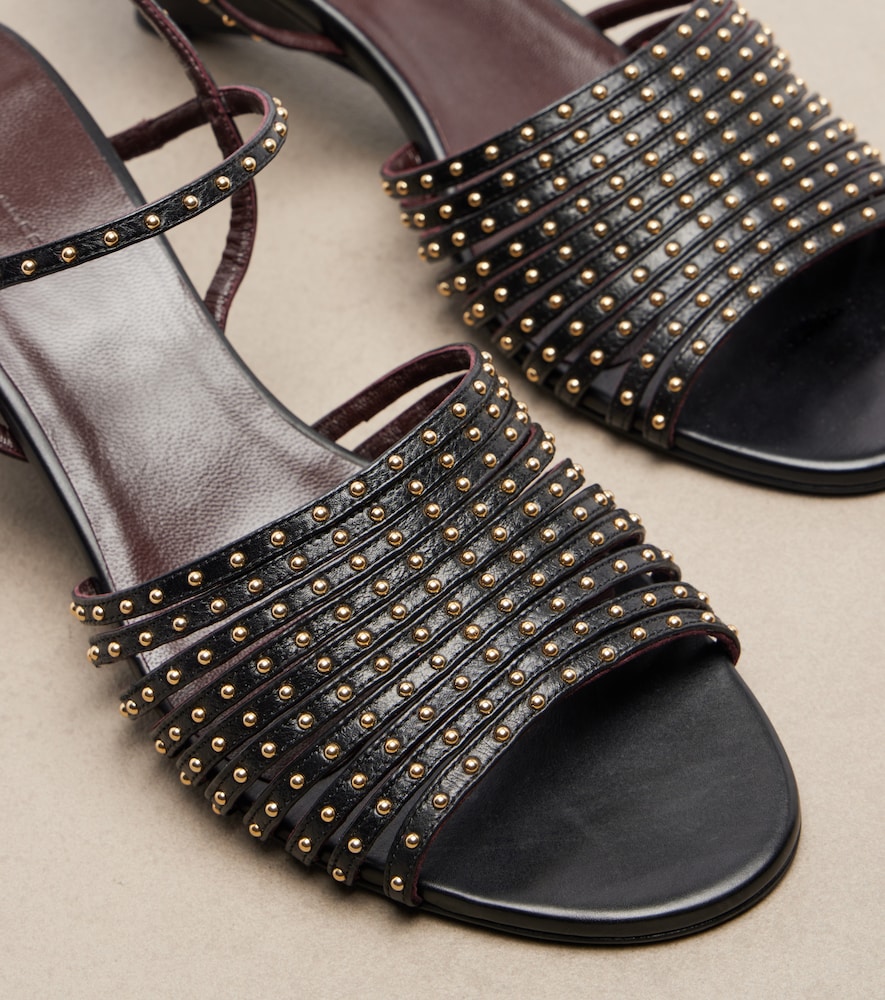  Khaite Khaite Wedge-sandalen Drew Aus Leder 