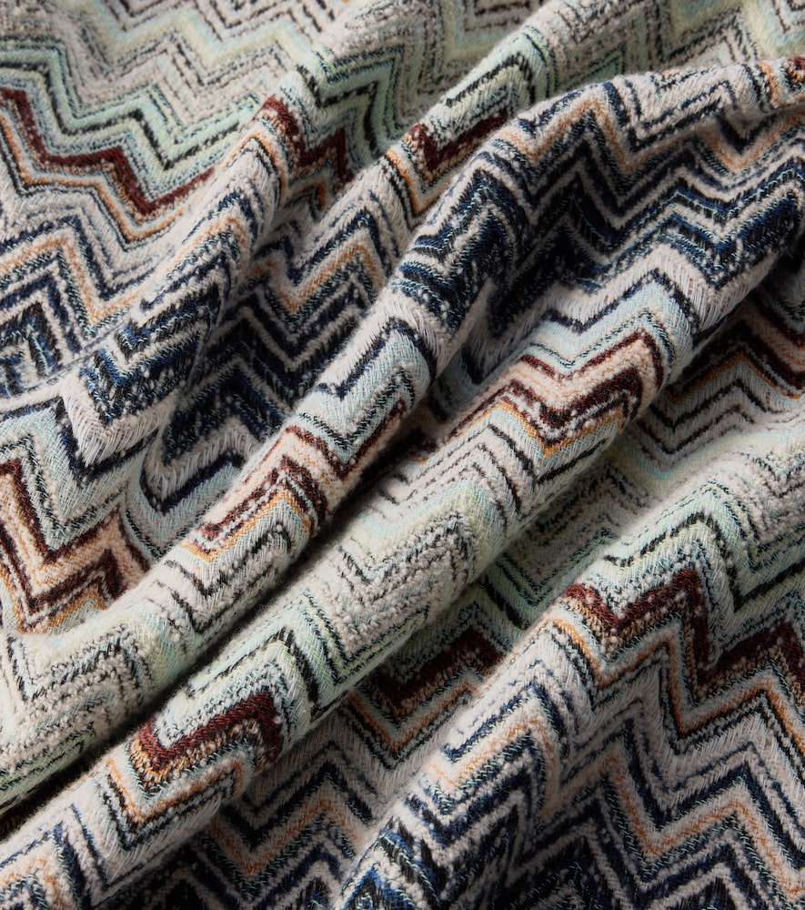  Missoni Missoni Zigzag Cotton And Wool-blend Blanket 