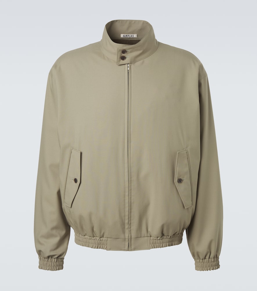 Wool blouson jacket