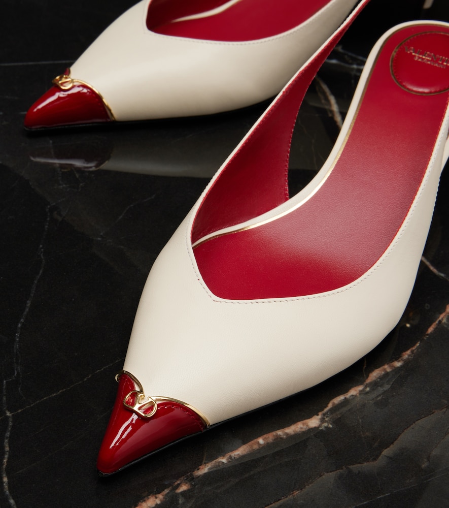  Valentino Garavani Valentino Garavani Slingback-pumps Heartip Aus Leder 
