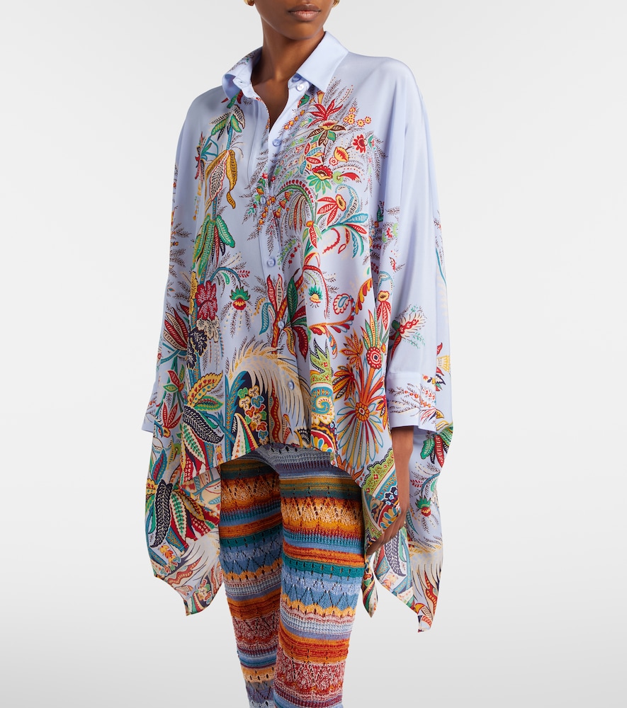 Etro Floral silk blouse
