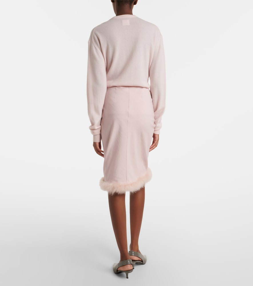 Dorothee Schumacher Soft Vibes feather-trimmed midi skirt | Thumbnail 2 Dorothee Schumacher Soft Vibes feather-trimmed midi skirt | Thumbnail 2