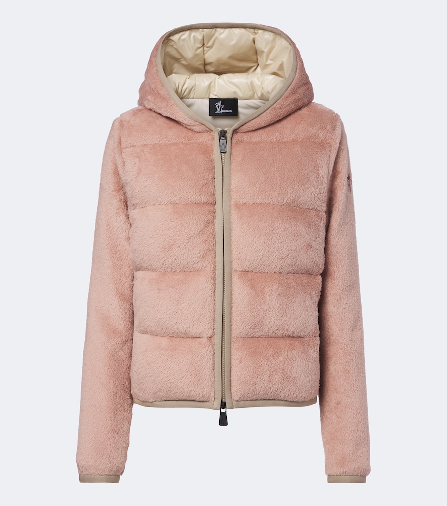 MONCLER Moncler Grenoble Teddy hooded down cardigan