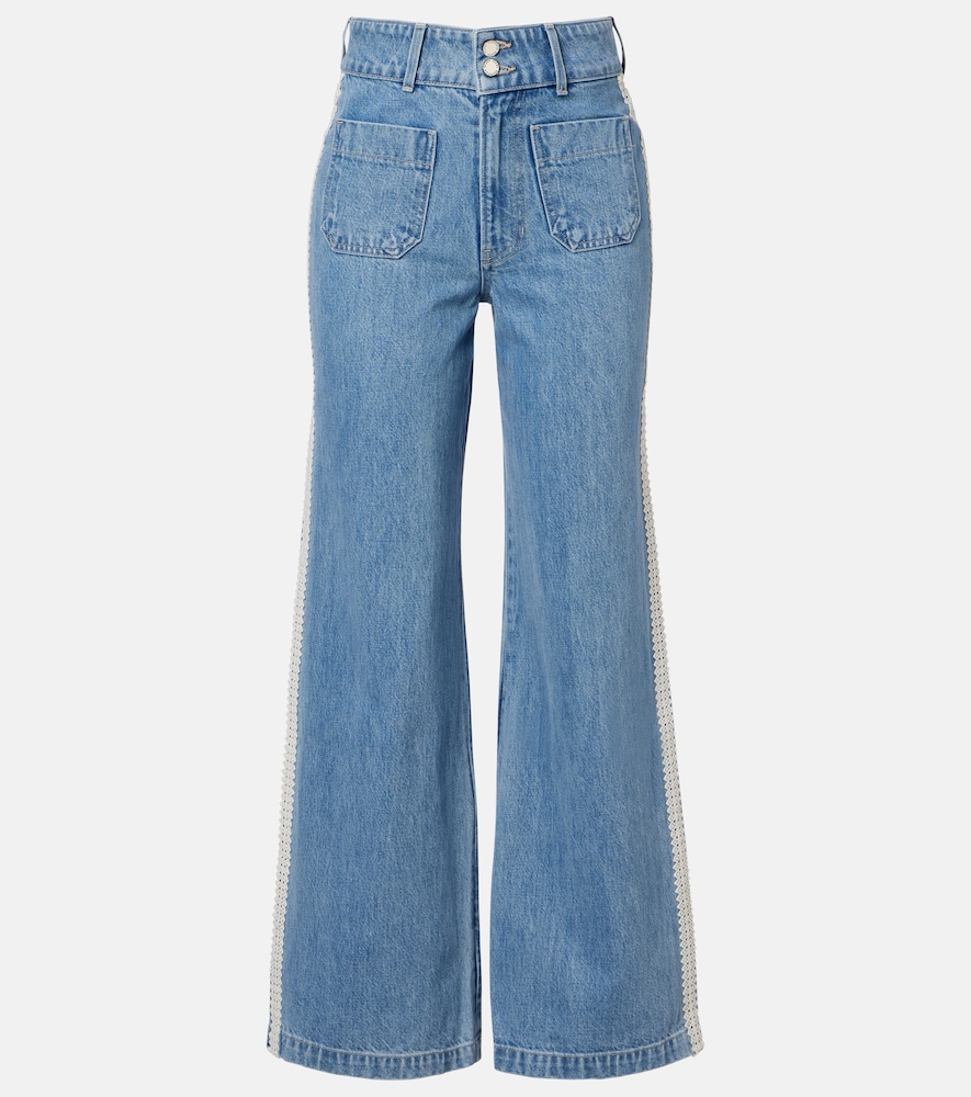 Veronica Beard Women's Blue Taylor High-Rise Wide-Leg Jeans Size 32 - Mytheresa