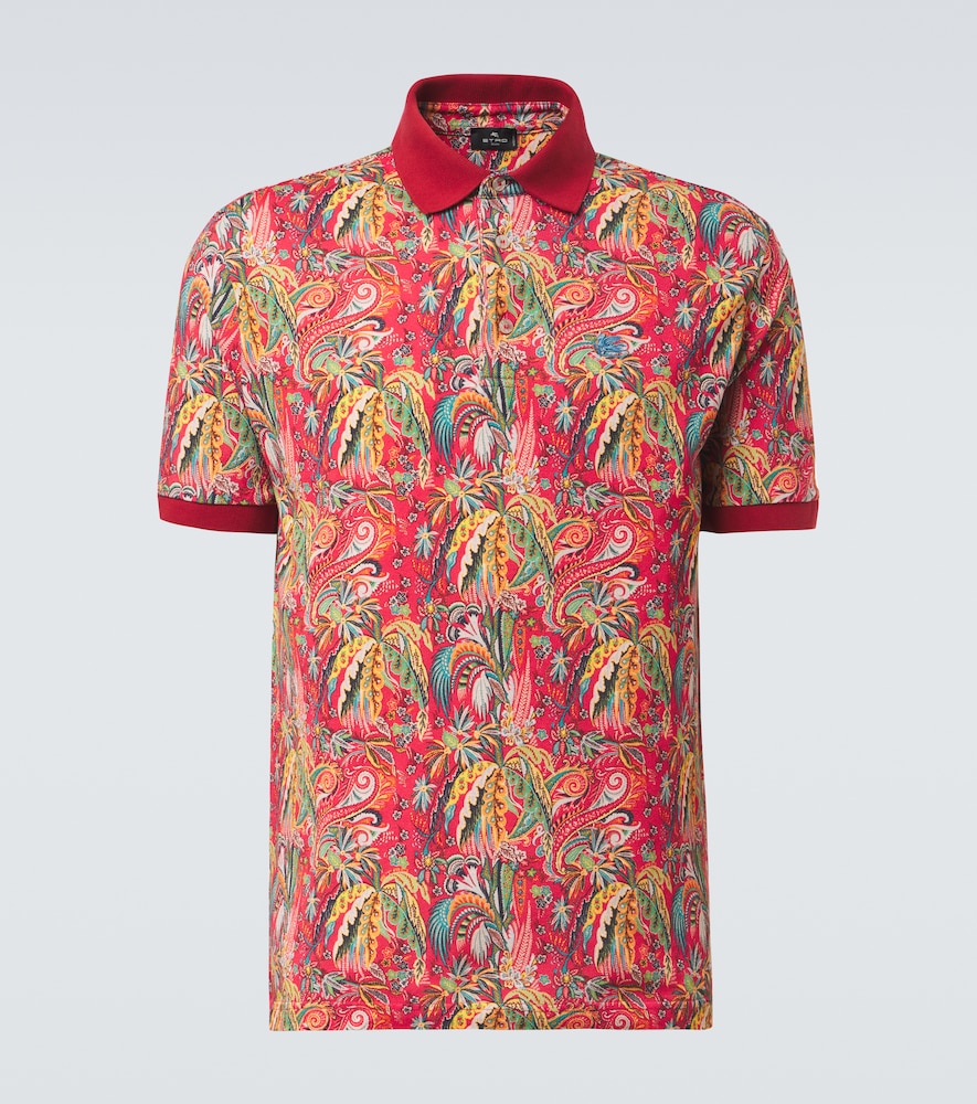 Etro Men's Multicoloured Paisley Cotton Pique Polo Shirt UK Size 34 - Mytheresa