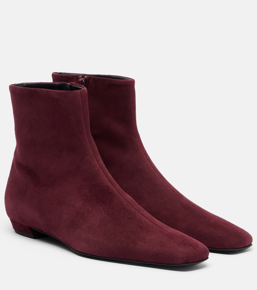 Ankle Boots aus Veloursleder