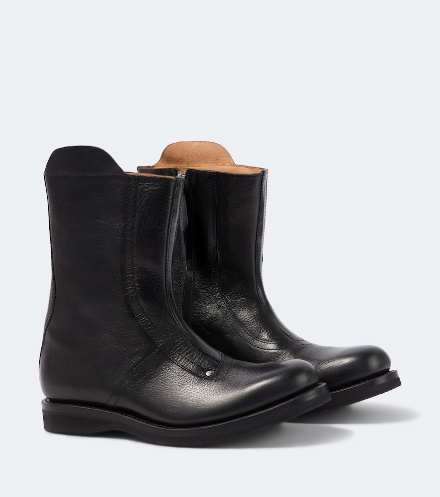 Stiefel Moto aus Leder