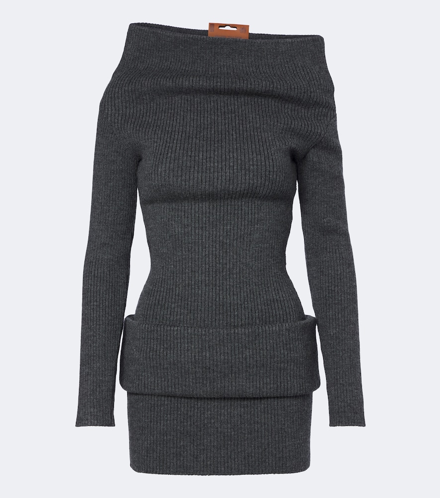 Abito in maglia in misto lana