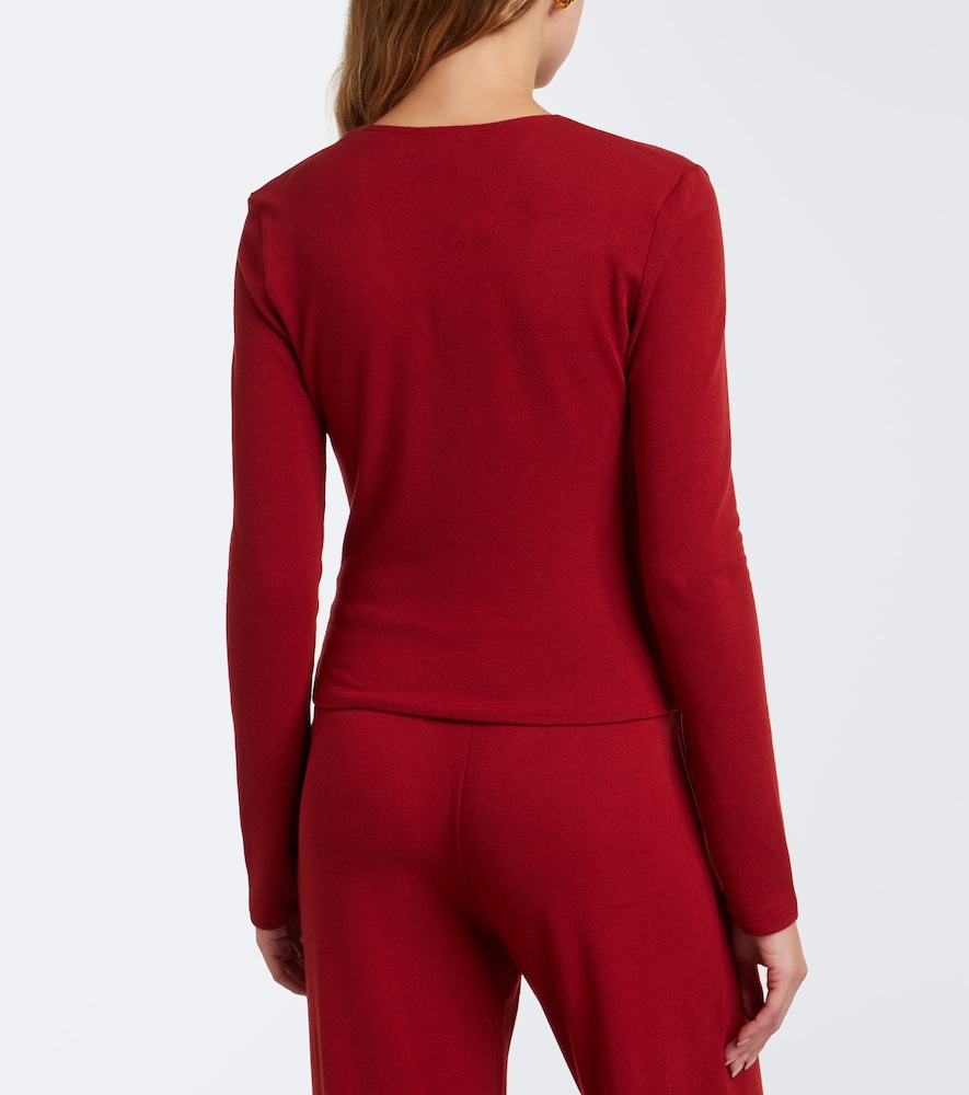 Lauren Jersey Wrap Top