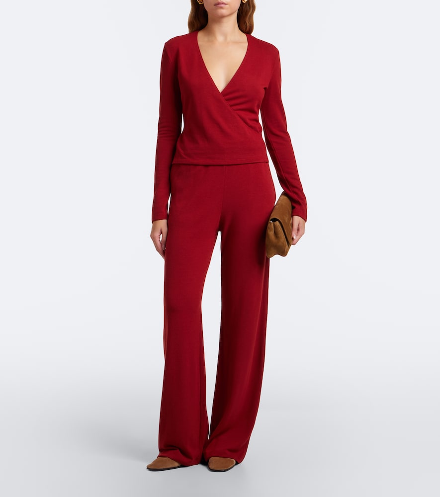 Lauren Jersey Wrap Top