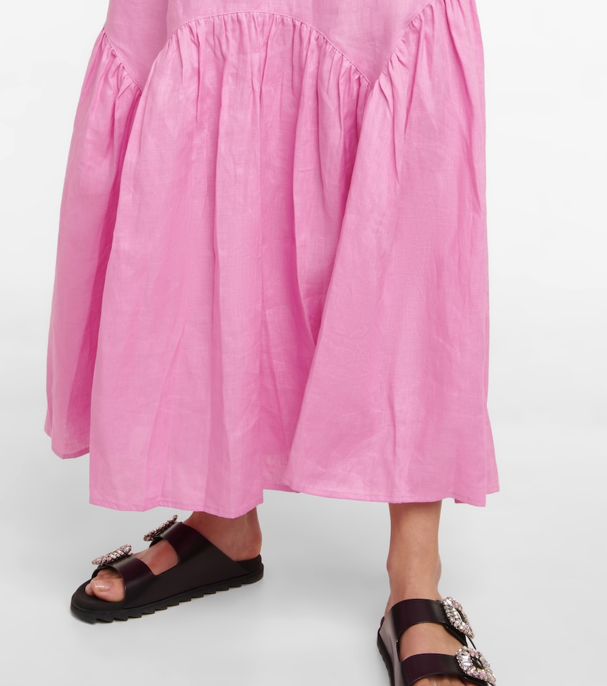  Lee Mathews Lee Mathews Ali Linen Maxi Dress 