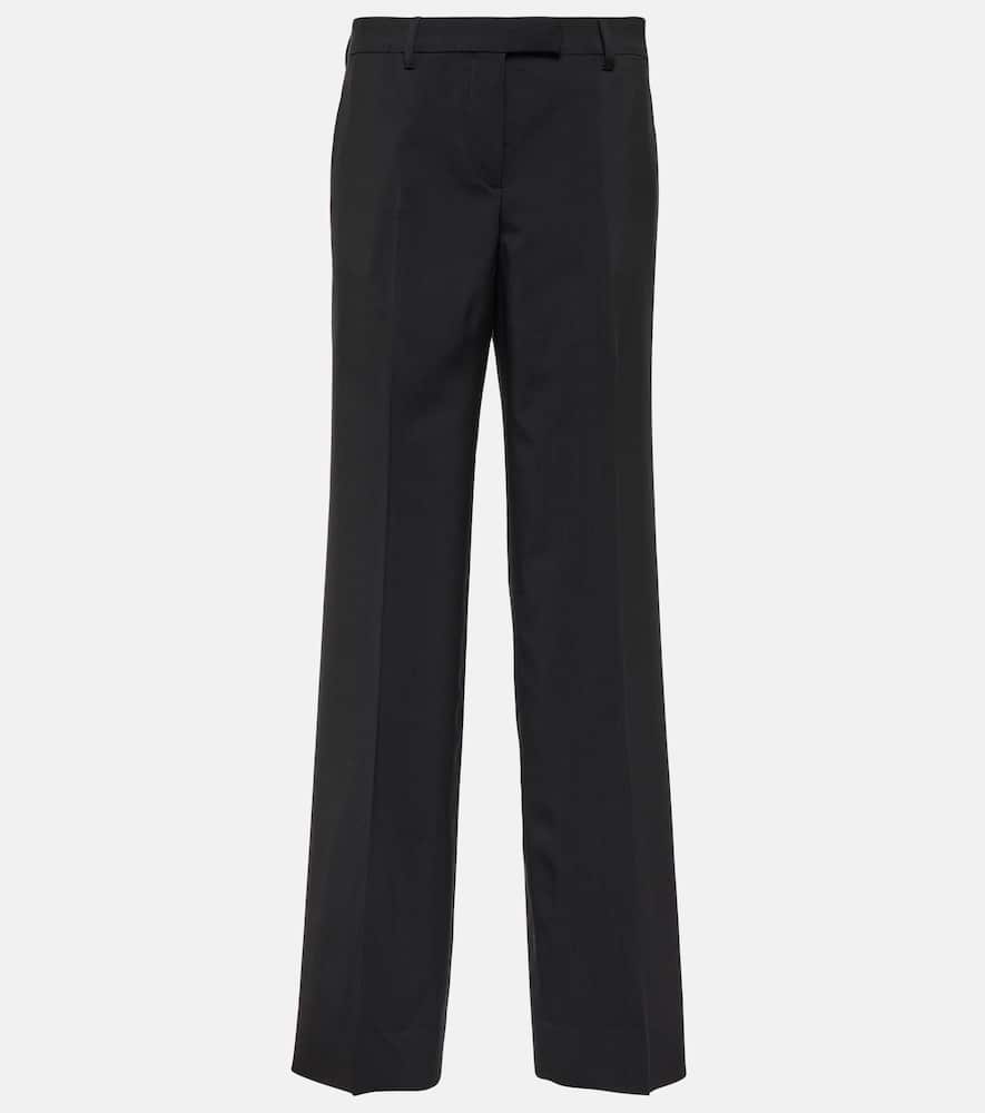 Miu Miu Mid-rise straight wool-blend pants