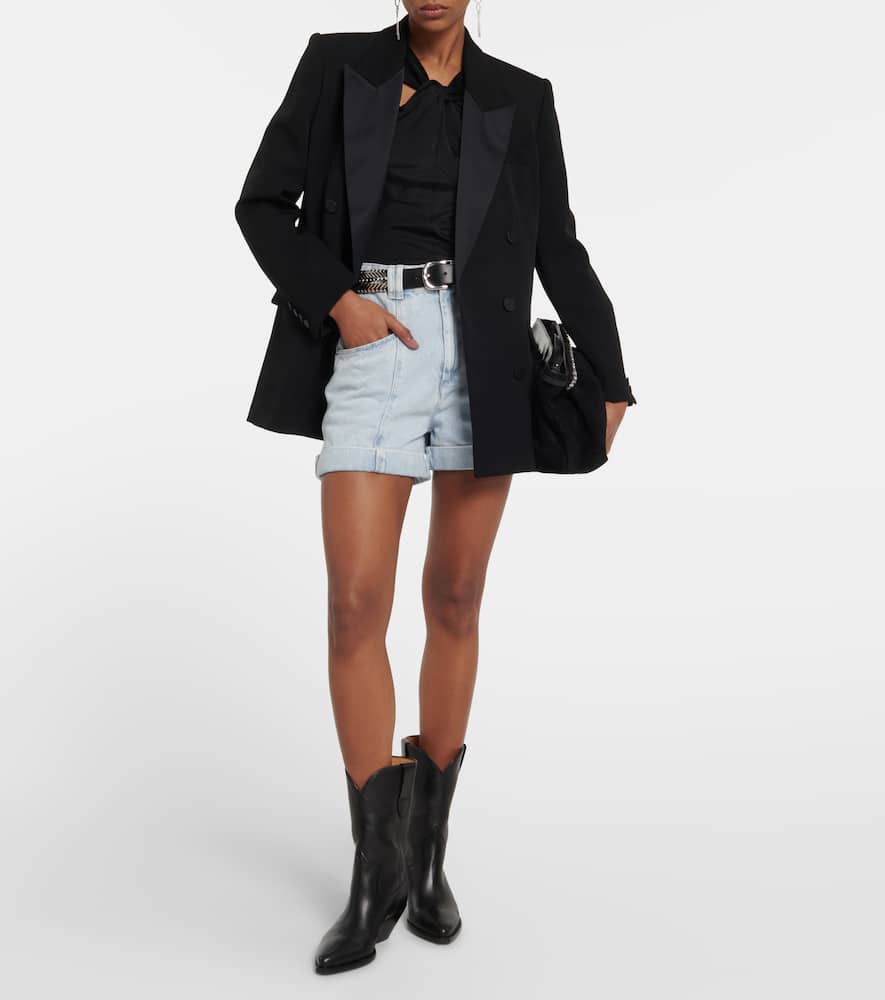 Isabel Marant Dahope Leather Boots In Black