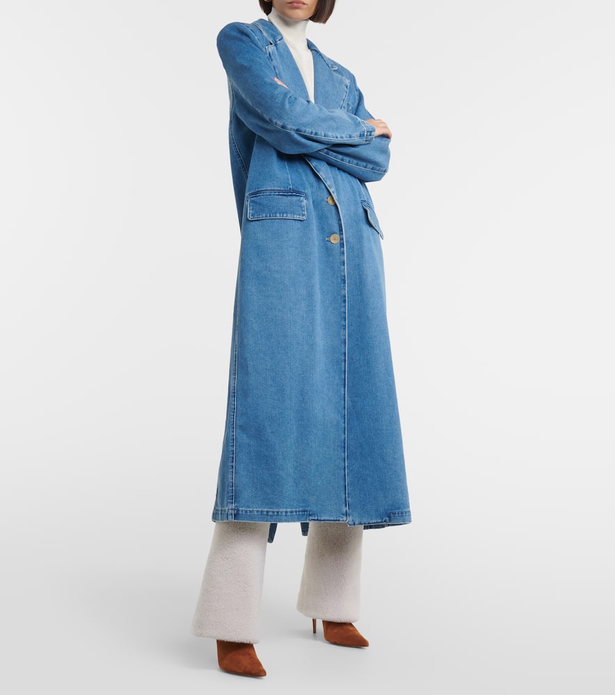 Magda Butrym Shearling And Suede Knee-high Boots In Multicoloured