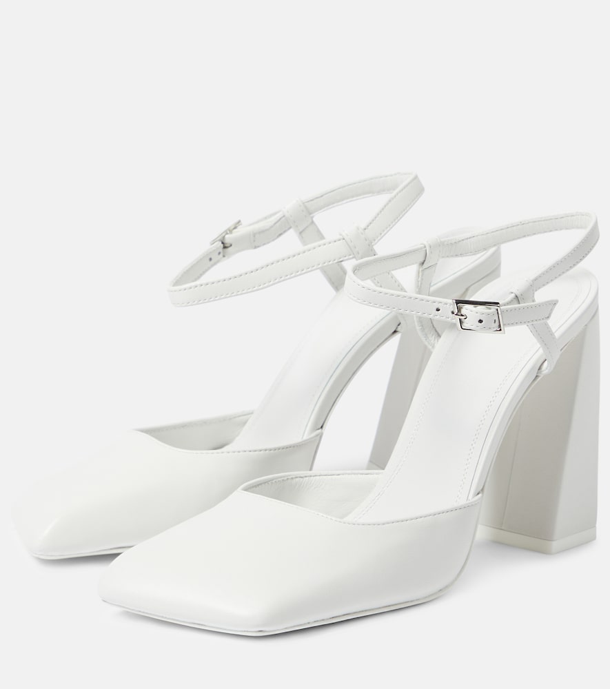  Amina Muaddi Amina Muaddi Pumps Charlotte 95 Aus Leder 