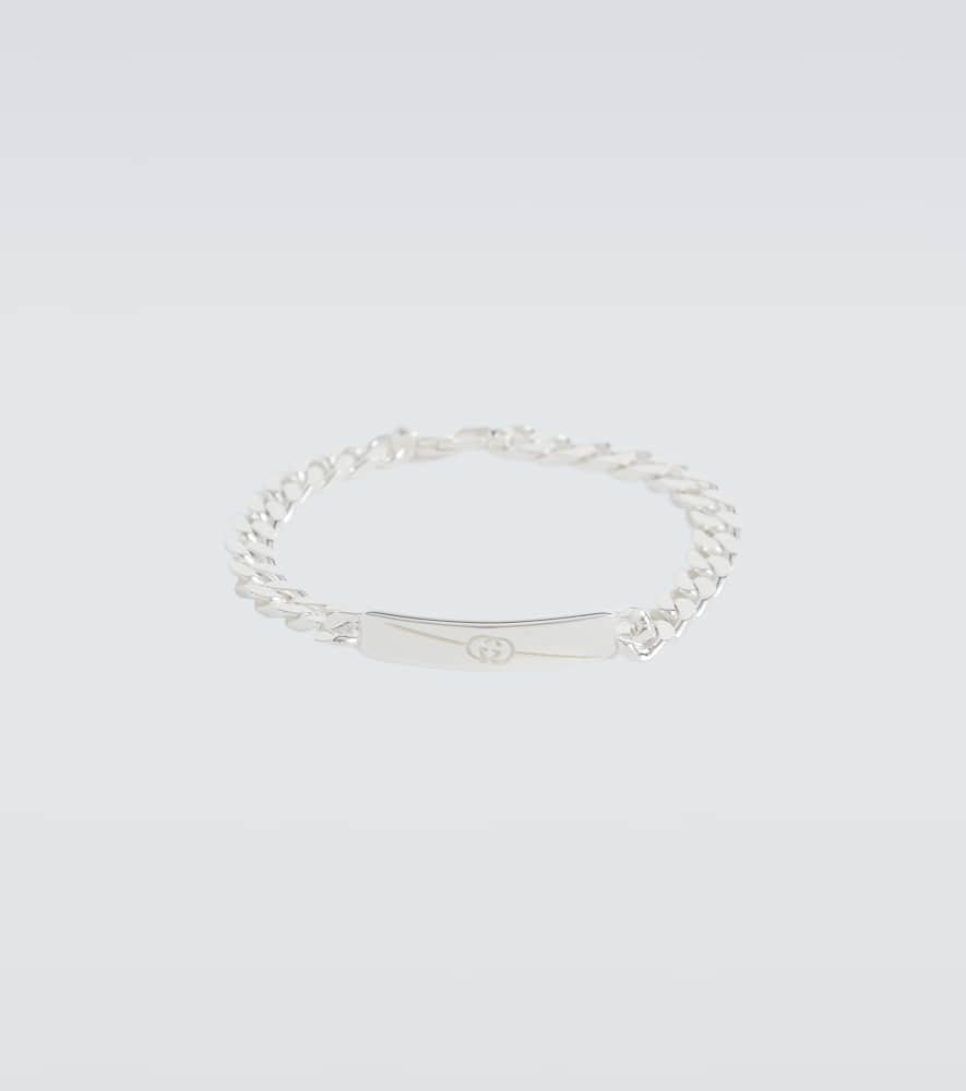 Interlocking G sterling silver bracelet