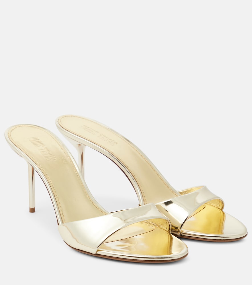 Paris Texas Donna Mules Lidia In Pelle Metallizzata Oro Eu Taglia 39.5- Mytheresa