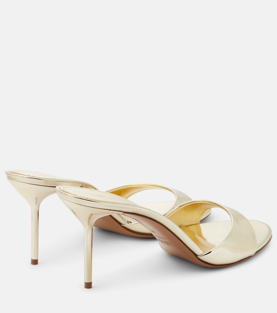  Paris Texas Paris Texas Pantoletten Lidia Aus Metallic-leder 