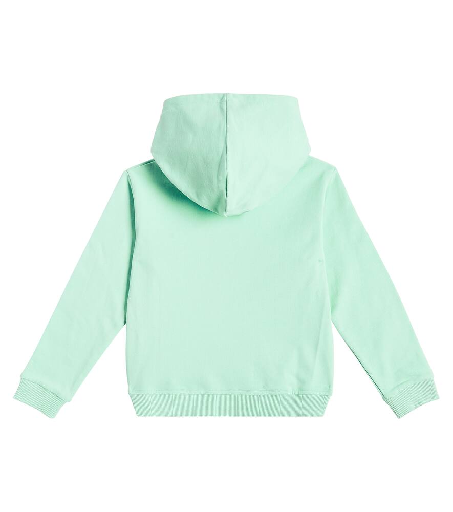 Louise Misha Issah Printed Cotton Jersey Hoodie In Blue