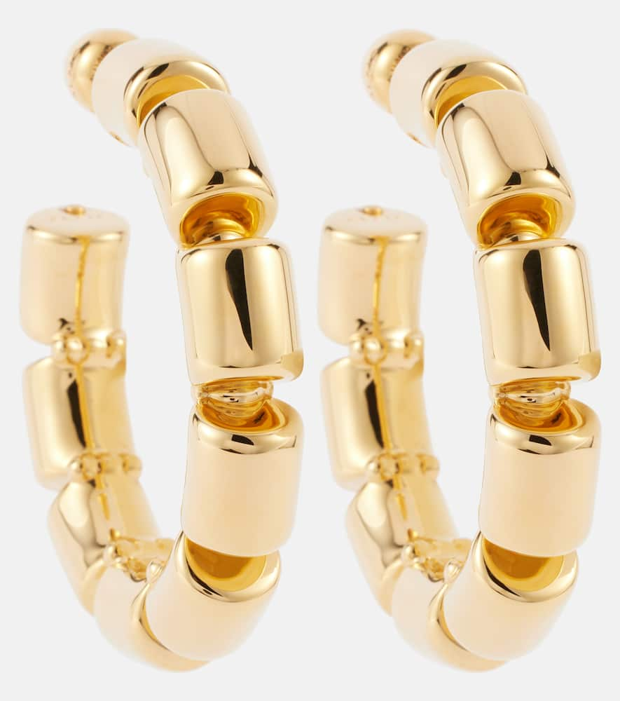 Alaïa Stacking Hoop Earrings In Gold