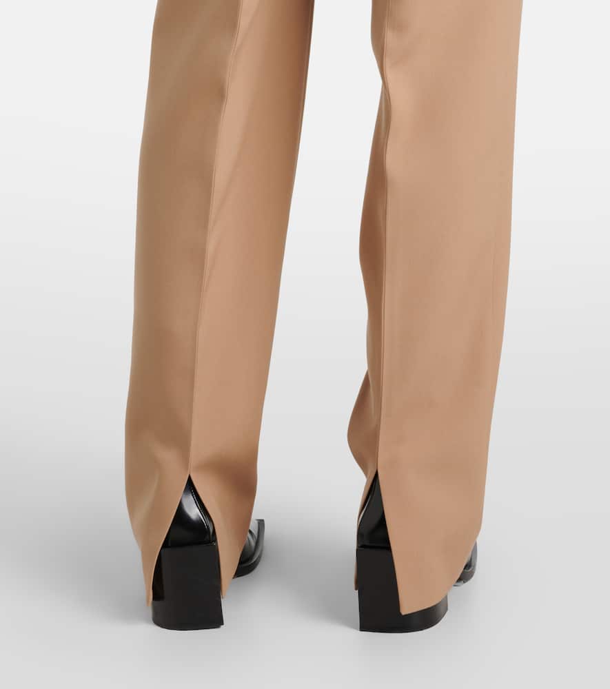 Jil Sander Cropped Tailored Pant Front Crease In Beige