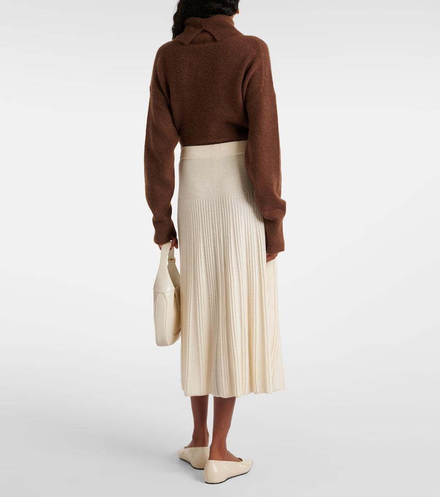  Joseph Joseph Knitted Wool Midi Skirt 